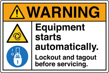Obraz premium Safety Sign Warning Equipment...