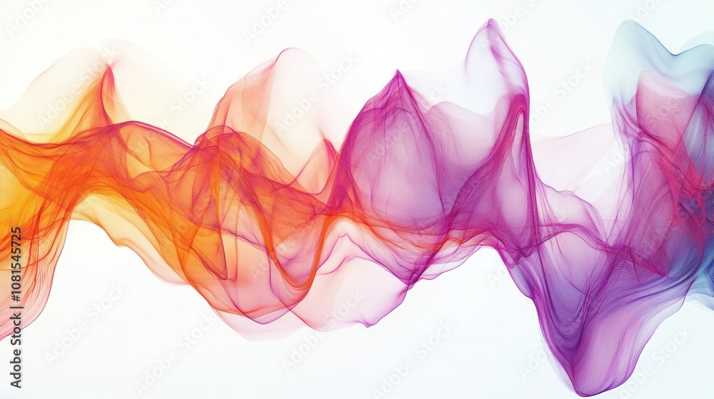 Poster grammar principles, with dynamic lines and shapes that symbolize the fluidity of language in the qua