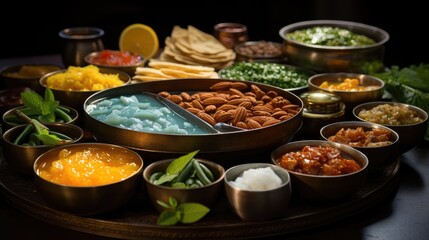 Indian food wedding buffet  