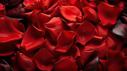 Naklejka premium red rose petals