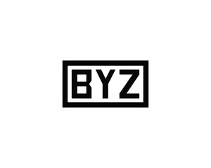 BYZ logo design vector template. BYZ