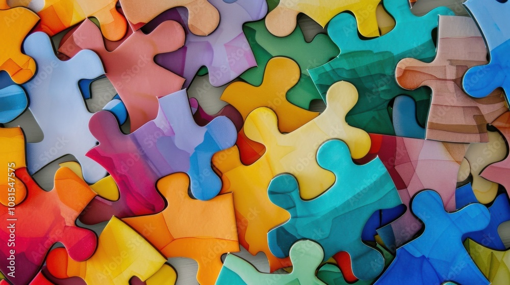 Poster An abstract visual of diverse perspectives, depicting a kaleidoscope of colorful, interlocking shapes representing different viewpoints coming together to form a cohesive pattern