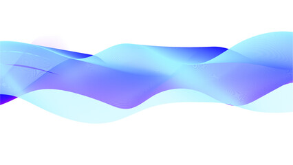 Colorful wave lines on white background for elements in concept business presentation, Sound waves on transparent background for your design. 