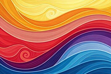 Abstract Colorful Flowing Background