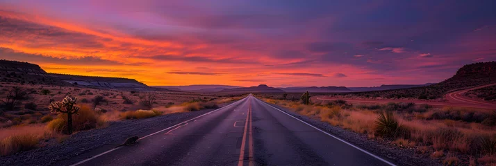 Gardinen Sunset Wilderness: A Desert Road Trip through New Mexico's Vibrant Landscape © Adam