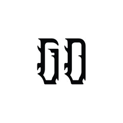 GD monogram logo design letter text name symbol monochrome logotype alphabet character simple logo