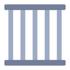 Prison bars flat icon
