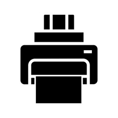 Printer vector icon. Illustration isolated for graphic and web design eps10.