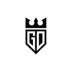 GD monogram logo design letter text name symbol monochrome logotype alphabet character simple logo