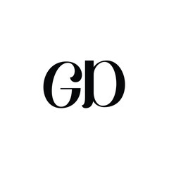 GD monogram logo design letter text name symbol monochrome logotype alphabet character simple logo