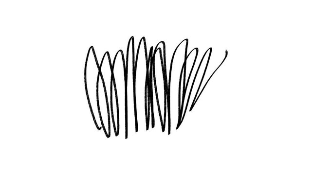Scribble doodle motion, comic, creative