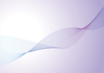 青と紫のグラデーションの抽象的な曲線の背景のベクター素材