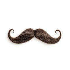 A creative and artistic mustache design against a clean background, perfect for grooming and style themes.