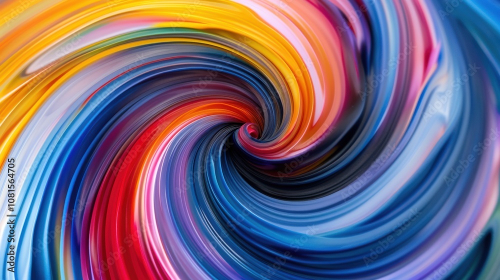 Aufkleber embracing diversity through abstract swirls of vibrant colors, symbolizing unity and acceptance, pho