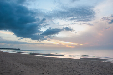 sunset on the beach thailand