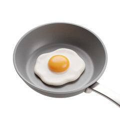 Perfect Sunny-Side-Up Egg in a Modern Frying Pan