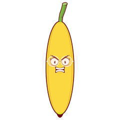 banana angry face cartoon cute