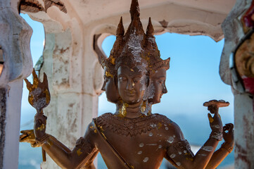 Four-faced Brahma wat cave tiger thailand
