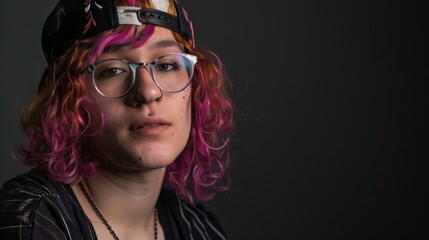 Fototapeta premium Gender diversity celebrated through a series of portraits showcasing individuals expressing their gender identities freely, Signifying acceptance and visibility, photography style