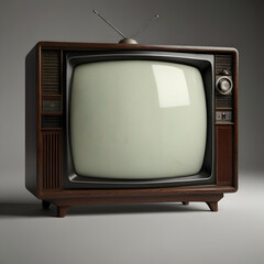 Retro television old vintage TV