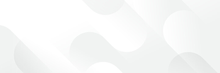 Abstract white Geometric banner design background.