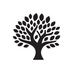 Stylized Tree with Leaves