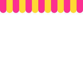 シンプルショップ風上部フレームC：ピンク