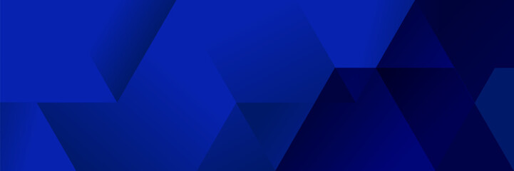 Abstract Blue fluid gradient Geometric banner design background.