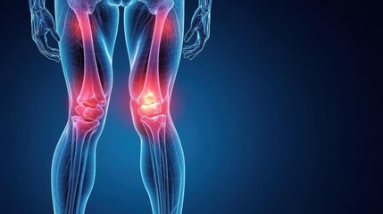 Human Knee Joint Pain Anatomy Medical Illustration Healthcare