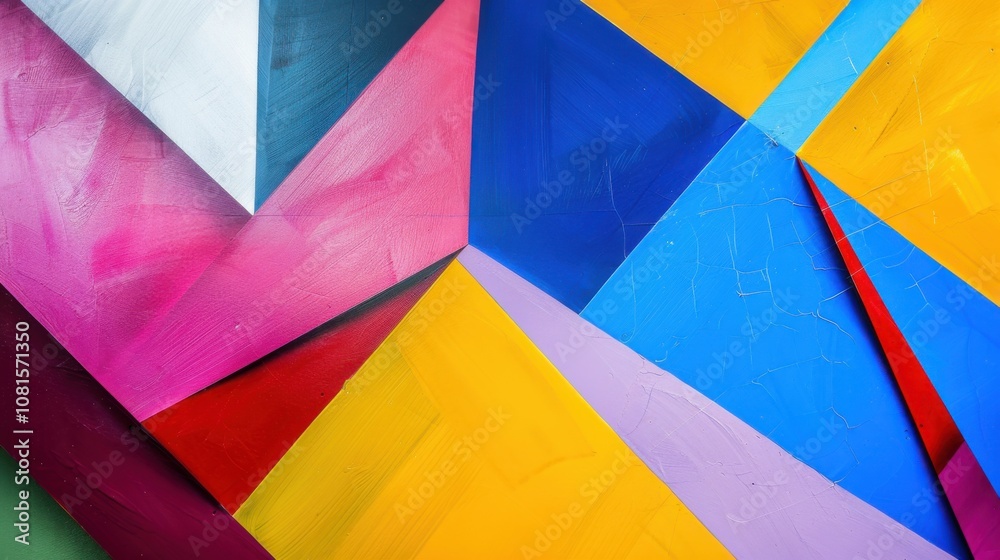 Poster intersectional perspectives, depicted through intersecting planes in bold colors, symbolizing inters