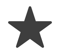 シンプルな黒色の星