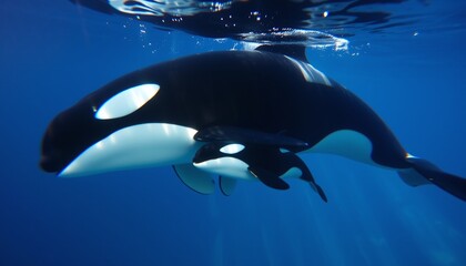 Obraz premium orca in the water