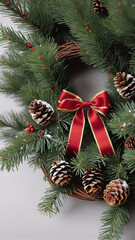 Fototapeta premium christmas decoration on the tree