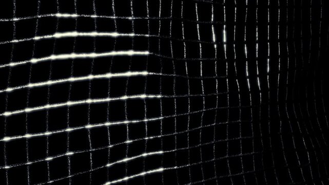 abstract metal wiremesh waves