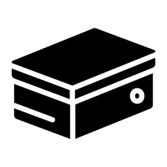 shoe box Solid icon