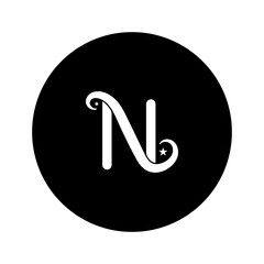 UNIQUE AND SIMPLE LETTER N LOGO TEMPLATE