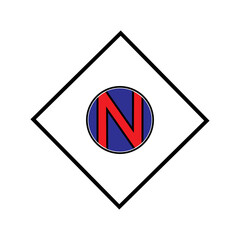 UNIQUE AND SIMPLE LETTER N LOGO TEMPLATE