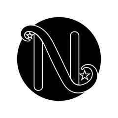UNIQUE AND SIMPLE LETTER N LOGO TEMPLATE