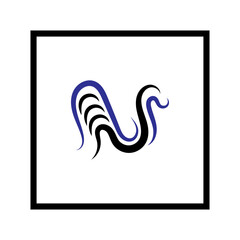 UNIQUE AND SIMPLE LETTER N LOGO TEMPLATE
