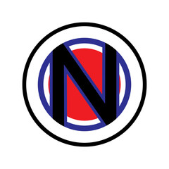 UNIQUE AND SIMPLE LETTER N LOGO TEMPLATE