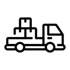 delivery truck Line Icon