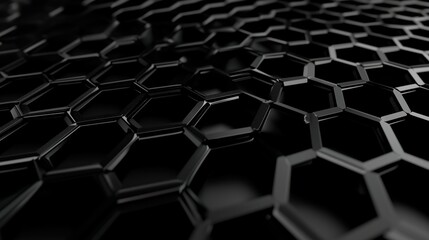 Fototapeta premium Microscopic view of graphene structure revealing intricate atomic patterns. Advanced material science and nanotechnology exploration.