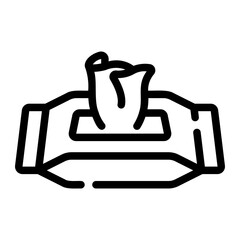 tissue box Line Icon