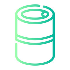 tin can Line Gradient Icon