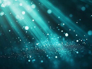 Abstract light rays with shimmering particles