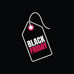 A bold Black Friday design vector with eye-catching elements and impactful typography, ideal for promoting sales and special holiday offers.