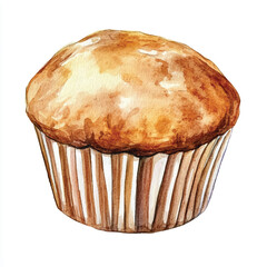 Muffin watercolor clipart illustration