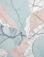 Realistic Cracked Marble Background with Pastel Veining