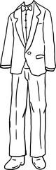 sketch male suit