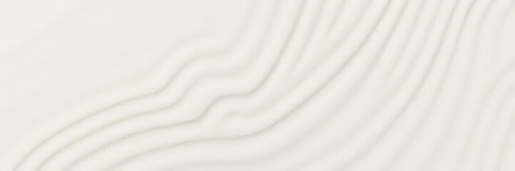 Obraz premium White sand texture background with wave pattern resembling ripples from calm ocean water, pattern